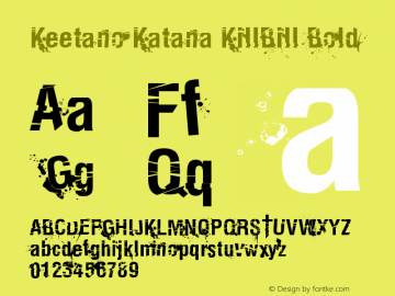 Keetano Katana KillBill Bold Version 1.000 2004 initial r图片样张
