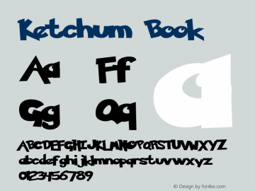 Ketchum Book Version 1.00 January 10, 201 Font Sample