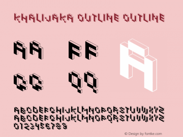 Khalijaka Outline Outline Jan Novak 02 2007 Font Sample