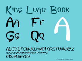 King Luau Book Version 1.0 January 1, 2007 Font Sample