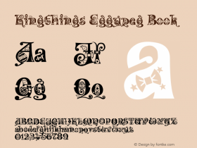Kingthings Eggypeg Book Version 1.00 Font Sample