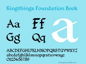 Kingthings Foundation Book Version 1.1 Font Sample