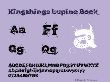 Kingthings Lupine Book Version 1.1 Font Sample