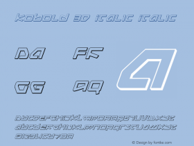 Kobold 3D Italic Italic 001.000图片样张