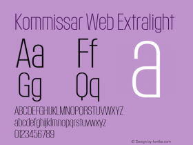 Kommissar Web Extralight Version 1.1 2011图片样张