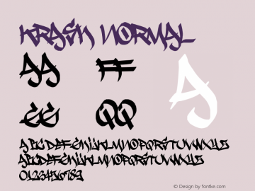 Krash Normal 1.5 Font Sample