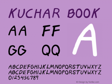 KUCHAR Book Version 1.000 Font Sample