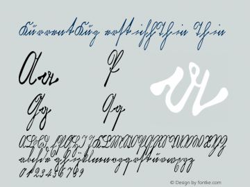 KurrentKupferstichThin Thin Version 1.000 2006 initial r Font Sample