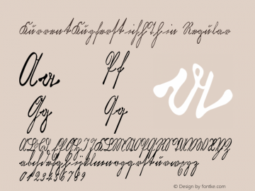 KurrentKupferstichThin Regular Version 1.000 2006 initial release图片样张
