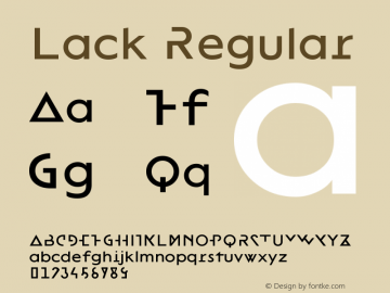 Lack Regular Version 1.000图片样张