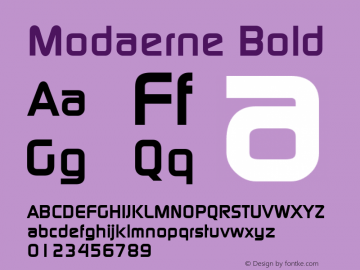Modaerne Bold The IMSI MasterFonts Collection, tm 1995 IMSI Font Sample