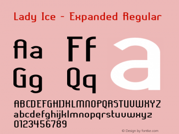 Lady Ice - Expanded Regular 1.0图片样张