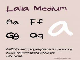 Laila Medium Version 001.000 Font Sample