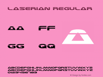 Laserian Regular 1 Font Sample