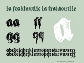 la fraktouille la fraktouille Version 1.000 Font Sample