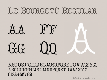 Le BourgetС Regular 1.0图片样张