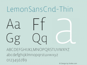 LemonSansCnd-Thin ☞ Version 2.001;com.myfonts.easy.type-department.td-lemon-sans.cnd-thin.wfkit2.version.4k1f Font Sample
