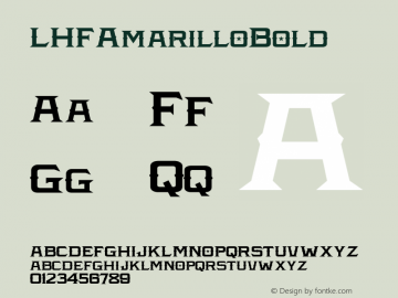 LHFAmarilloBold ☞ (1.0) ;com.myfonts.letterheadfonts.lhf-amarillo.bold.wfkit2.3z9T Font Sample