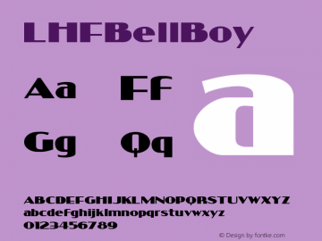 LHFBellBoy ☞ (1.0) ;com.myfonts.letterheadfonts.lhf-bell-boy.regular.wfkit2.3zaz图片样张