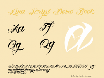 Lina Script Demo Book Version 1.000图片样张