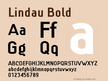 Lindau Bold Version 001.001图片样张