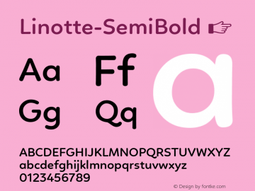 Linotte-SemiBold ☞ Version 1.000;com.myfonts.easy.jcfonts.linotte.semi-bold.wfkit2.version.4k13 Font Sample