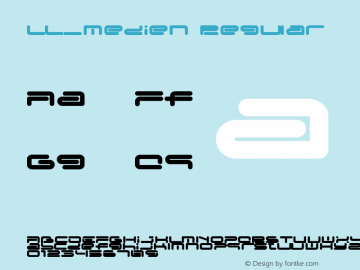 LL_Medien Regular Macromedia Fontographer 4.1.5 26.10.2004 Font Sample