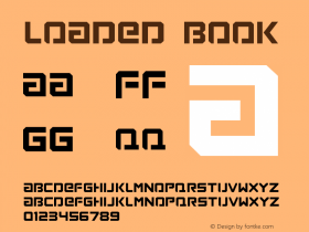 Loaded Book Version 1.00 Font Sample