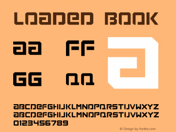 Loaded Book Version 1.00 Font Sample