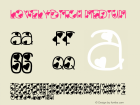 LovelyBitch Medium Version 001.000 Font Sample