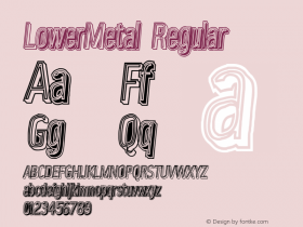 LowerMetal Regular Version 1.000 2006 initial release图片样张