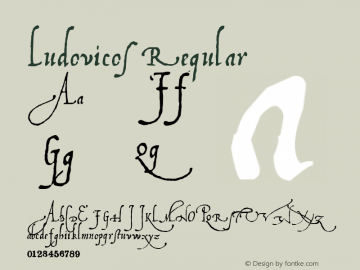 Ludovicos Regular Version 1.00 Font Sample