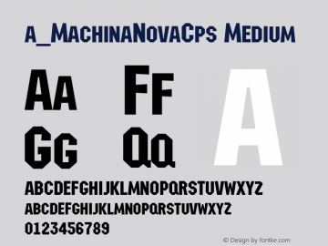 a_MachinaNovaCps Medium 01.03 Font Sample