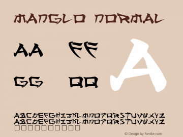Manglo Normal 1.0 Font Sample