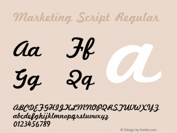 Marketing Script Regular 001.007图片样张