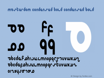 Masterdom Condensed Bold Condensed Bold 1 Font Sample