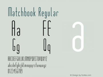 Matchbook Regular Version 1.000图片样张