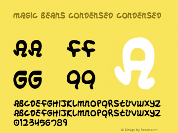 Magic Beans Condensed Condensed 001.000 Font Sample