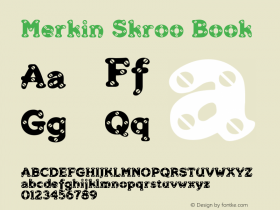 Merkin Skroo Book Version 1.0 Font Sample