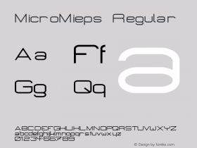 MicroMieps Regular 99; 2.2 Font Sample