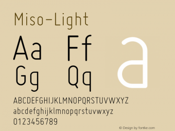 Miso-Light ☞ Version 1.005;com.myfonts.easy.martennettelbladt.miso.light.wfkit2.version.3Poi Font Sample