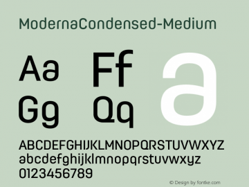 ModernaCondensed-Medium ☞ Version 1.000;com.myfonts.los-andes.moderna-condensed.medium.wfkit2.44Fe图片样张