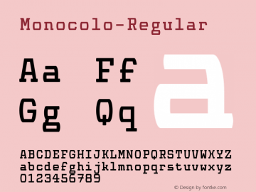 Monocolo-Regular ☞ 1.000;com.myfonts.easy.kprojects.monocolo.regular.wfkit2.version.46St图片样张
