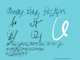 Moody Boys Regular Version 1.000 2009 initial release Font Sample