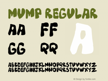 Mump Regular 1.8234 Font Sample