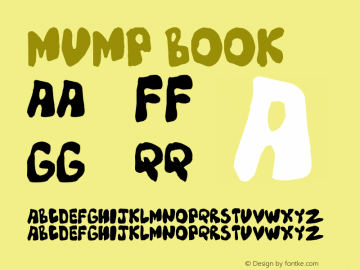 Mump Book Version 1.8234 Font Sample