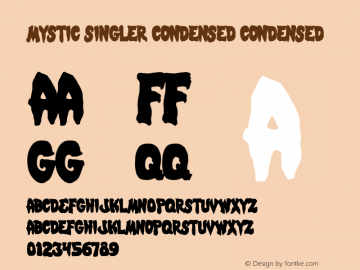 Mystic Singler Condensed Condensed 001.000 Font Sample