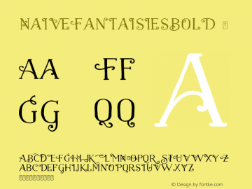 NaiveFantaisiesBold ☞ 2.000;com.myfonts.easy.la-goupil.naive.fantaisies-bold.wfkit2.version.461K图片样张