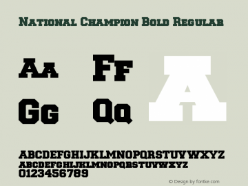 National Champion Bold Font Family|National Bold-Uncategorized Typeface-Fontke.com