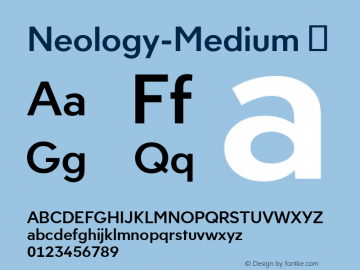 Neology-Medium ☞ Version 004.460;com.myfonts.easy.shinn.neology.medium.wfkit2.version.4dPV图片样张